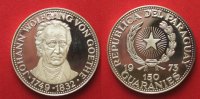 Paraguay PARAGUAY 150 Guaranies 1973 JOHANN WOLFGANG VON GOETHE Silber RAR!!!# 90653