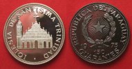Paraguay PARAGUAY 150 Guaranies 1975 IGLESIA de la SANTISIMA TRINIDAD Silber RAR!!# 90659