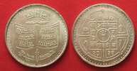 Nepal NEPAL 50 Rupee 1979 FAO Silber # 90716