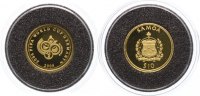 Samoa-Westsamoa GOLD 10 Dollar Melietoa Tanumafili II. seit 1963.