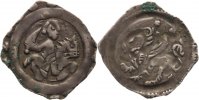 Regensburg-herzogliche und bischöfliche Mzst. Pfennig Otto II. 1231-1253.