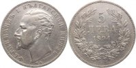 Bulgarien 5 Lewa Ferdinand I., als Prinz 1887-1908.
