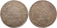 Bolivien Boliviano Prägungen der Republik vor 1870.