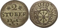 Brandenburg-Preußen 2 Stüber Friedrich II. 1740-1786. Изображение