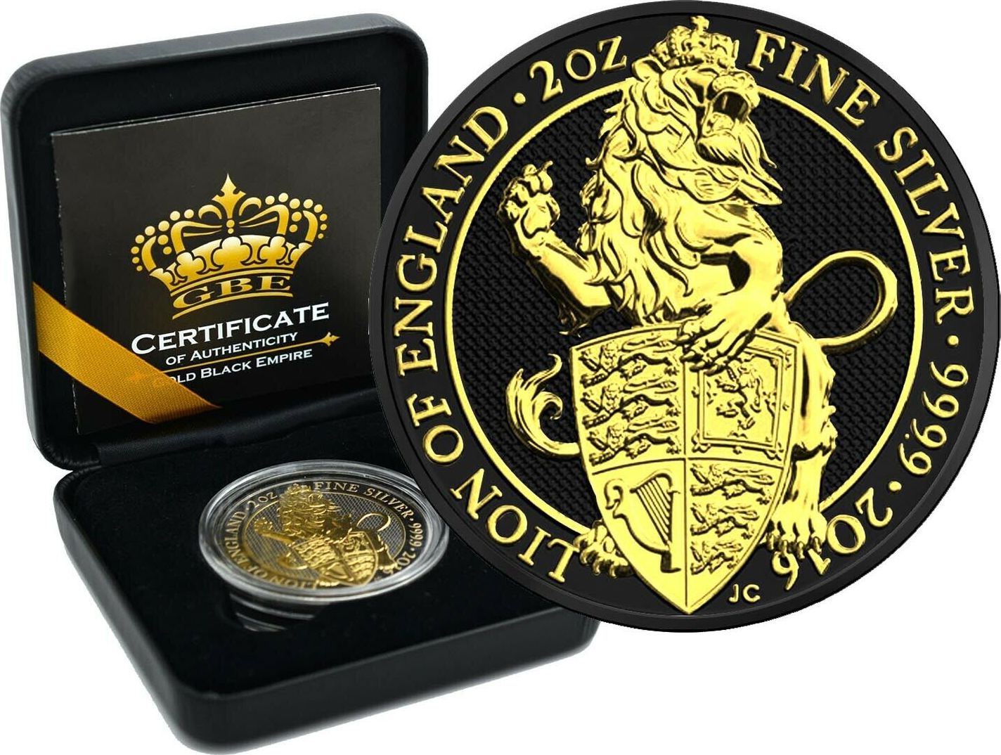 Großbritannien 5 Pounds 2009 2 OZ Silber 2016 The Queens Beasts Lion