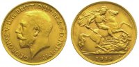 Großbritannien Half Sovereign Gold George V. 1910-1936.