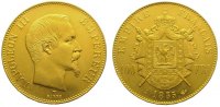Frankreich 100 Francs Gold Napoleon III. 1852-1870.