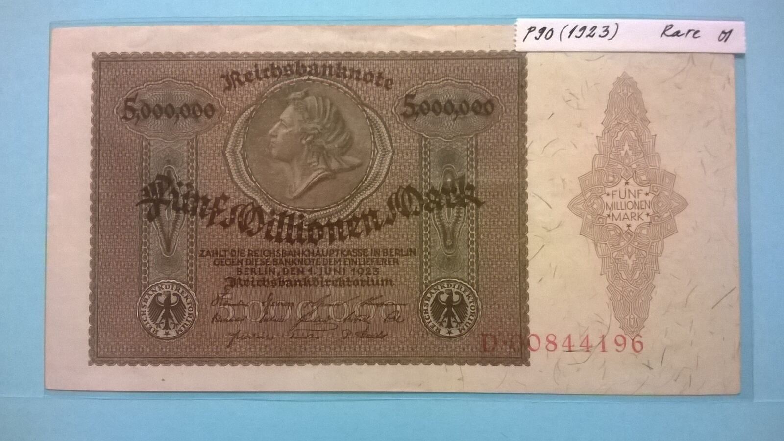 Germany Millionen Mark Banknote Juni P Gut Erhalten Ma