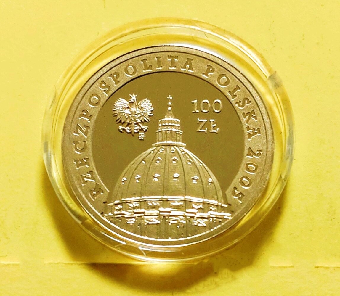 Poland Polen 100 Zlotych 2005 In Memory Of Pope John Paul II Karol