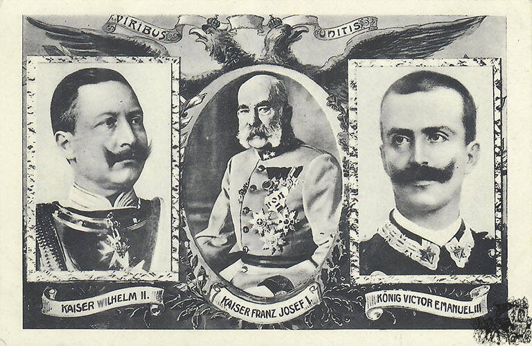 Deutschland Ansichtskarte Kaiser Wilhelm Ii Kaiser Franz Josef I