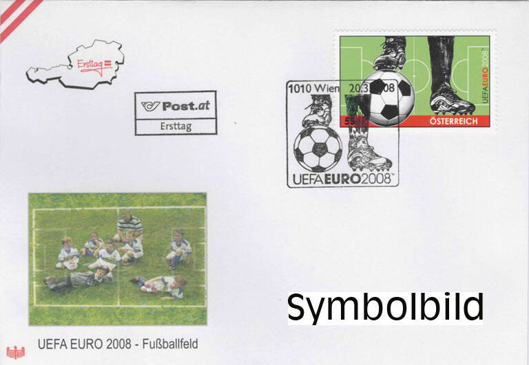 Sterreich Fdc Euro Uefa Euro Fu Ballfeld Ma Shops