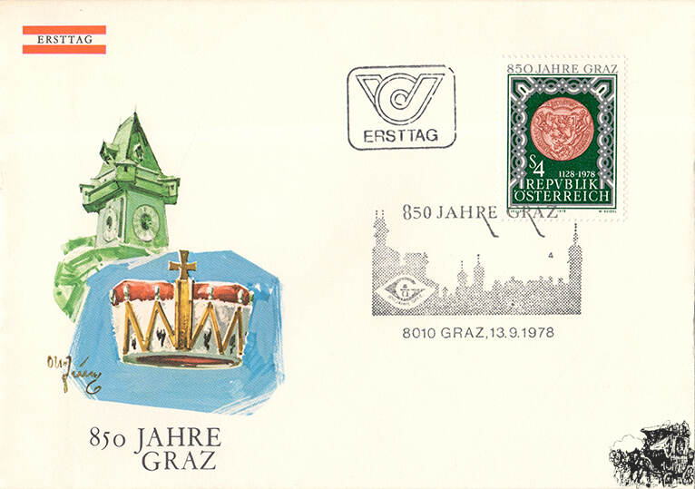 Sterreich Fdc S Jahre Graz Ma Shops