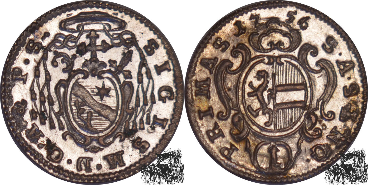 1756 Salzburg 1 Kreuzer 1756 Österreich Salzburg stplfr f stplfr