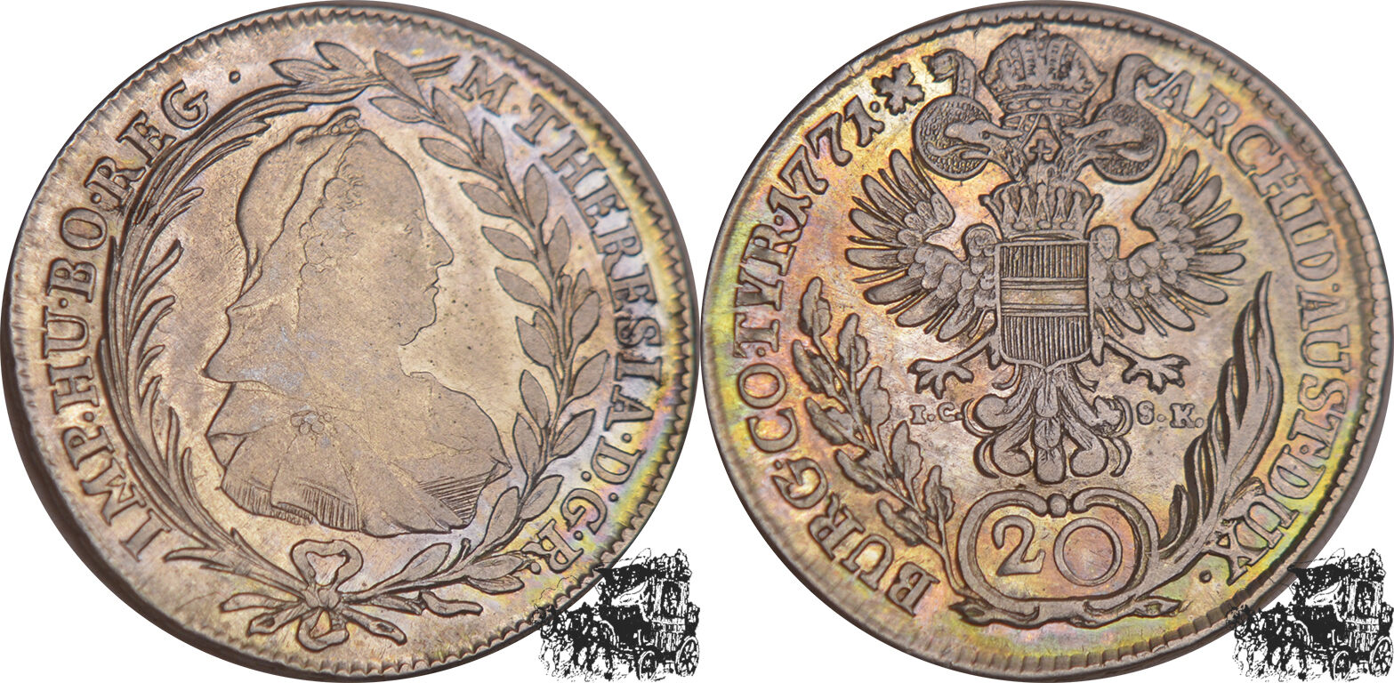 1771 Wien 20 Kreuzer 1771 I C S K Wien Österreich vz f stplfr MA