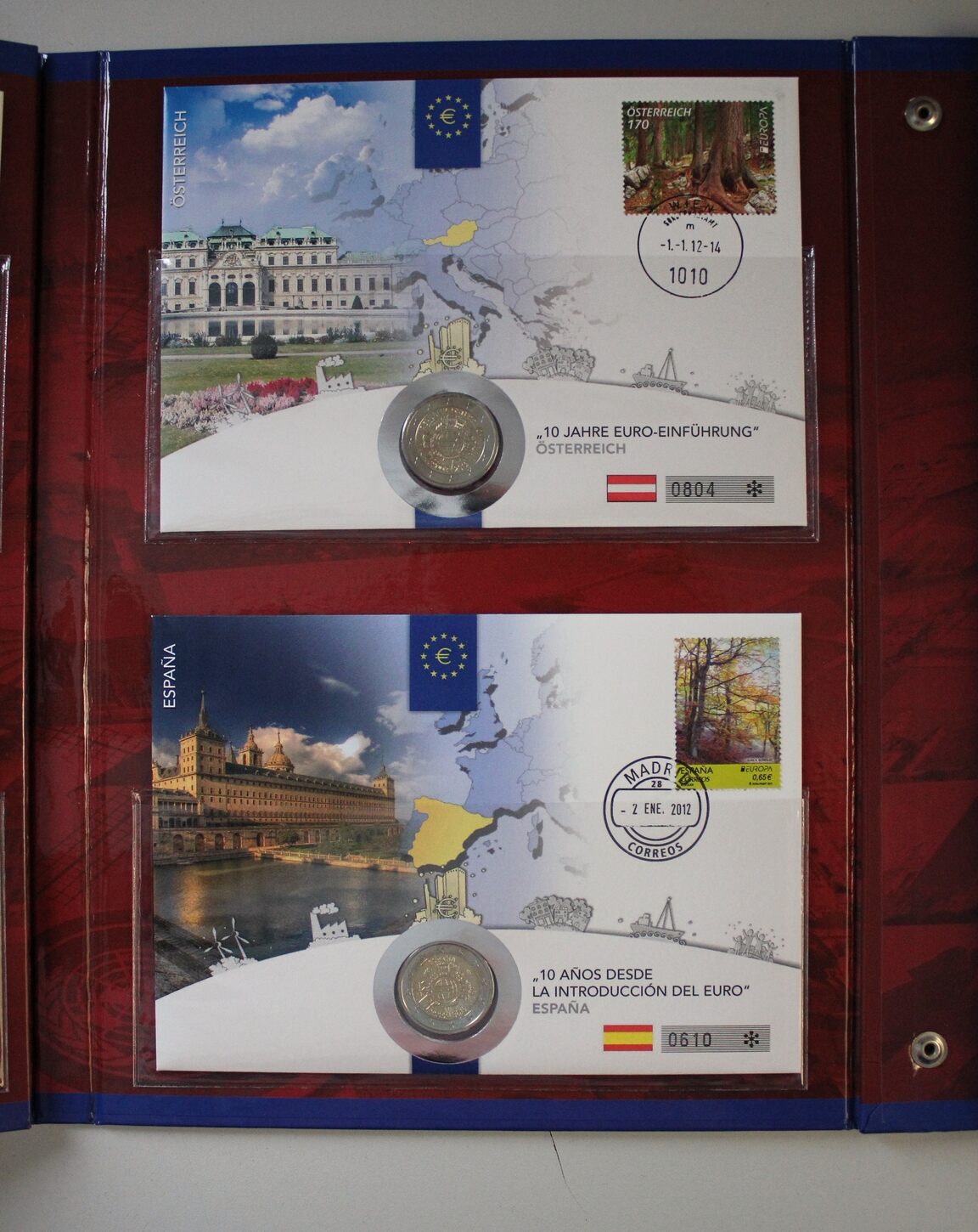 X Euro Numisbrief Edition Jahre Euro Bargeld Im