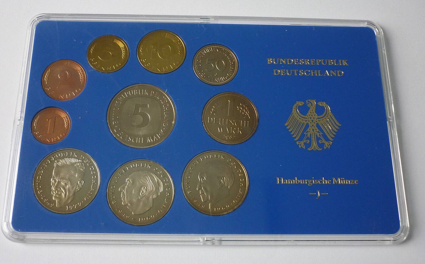 Deutschland BRD 12 68 DM 1982 J DM Kursmünzensatz PP im Blister MA