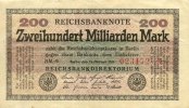 Deutschland 200 Milliarden Mark 200 Milliarden Mark 15.10.1923 (x0019)