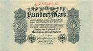 Deutschland 100 Mark 100 Mark 4.8.1922 (x0027)