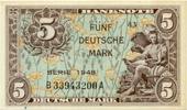 Deutschland 5 Deutsche Mark DM Bank Deutscher Länder 5 Deutsche Mark DM 1948 (x0033)
