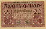 Deutschland 20 Mark 20 Mark 20.2.1918 (x0050)