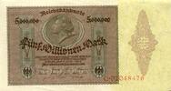 Deutschland 5 Millonen Mark 5 Millonen Mark 1.6.1923 (x0069)