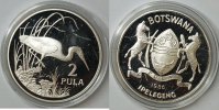 Botswana 2 Pula 25 Jahre WWF, Braunkehlreiher