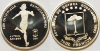 Äquatorial Guinea 7000 Francs Olympischen Spiele 1992 Barcelona