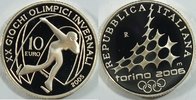 Italien 10 Euro Olympiade 2006 Turin Wintersport Eisschnelllauf