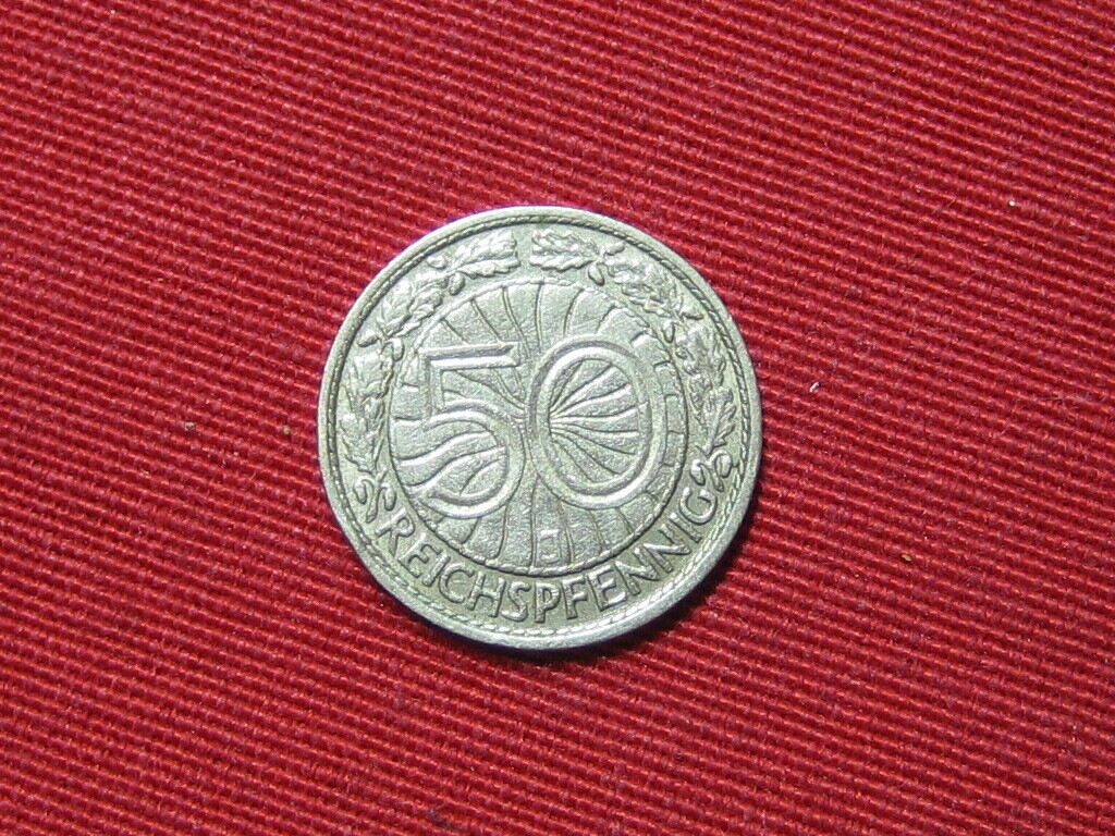 Weimarer Republik 50 Reichspfennig 1931 J Seltener Ss MA Shops