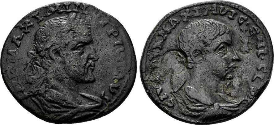 Roman Province Sestertius Ninica Claudiopolis Maximinus I Maximus