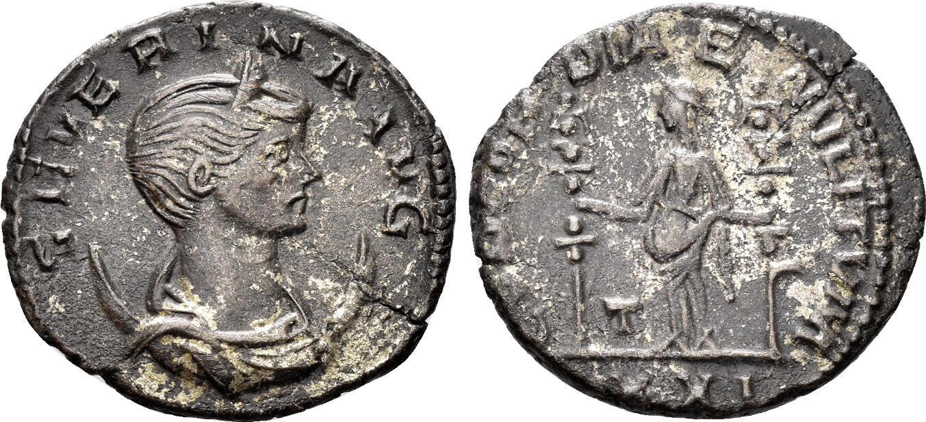 Roman Empire Antoninianus Severina Augusta Ad Concordia