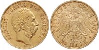 Sachsen 20 Mark Gold Albert 1873-1902. Bild