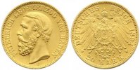 Baden 20 Mark Gold Friedrich I. 1856-1907. Bild