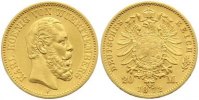 Württemberg 20 Mark Gold Karl 1864-1891. Bild