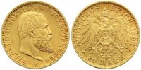 Württemberg 20 Mark Gold Wilhelm II. 1891-1918. Bild