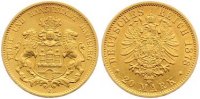 Hamburg 20 Mark Gold Bild