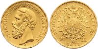Baden 20 Mark Gold Friedrich I. 1856-1907. Bild