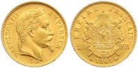 Frankreich 20 Francs Gold Napoleon III. 1852-1870. Bild