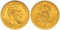 Preußen 10 Mark Gold Friedrich III. 1888.