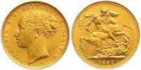 Großbritannien Sovereign Gold Victoria 1837-1901.