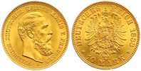 Preußen 10 Mark Friedrich III. 1888.