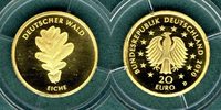 Bundesrepublik Deutschland 20 Euro Deutscher Wald " Eiche " mit Echtheitszertifikat