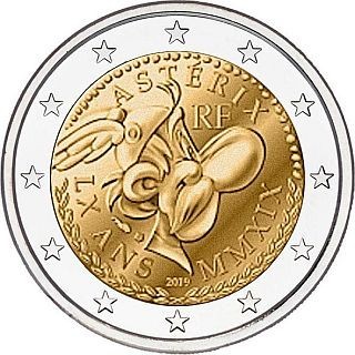 Frankreich Euro Jahre Asterix Coincard