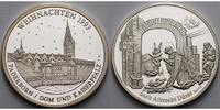 Paderborn Medaille<br>14,85g<br>fein,<br>35mm Ø Medaille in Silber, Weihnachten 1993, Dom & Kaiserpfalz in Kapsel& Etui & Zerti.