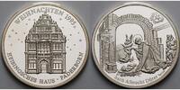 Paderborn Medaille<br>14,86g<br>fein,<br>35mm Ø Medaille in Silber, Weihnachten 1995, Heisingsches Haus in Kapsel&Etui&Zerti.