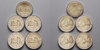 Deutschland 2 Euro<br> 5x Michaeliskirche in Niedersachsen,<br><b>kompl. Satz </b> (5 Prägestätten)
