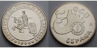 Spanien 33,70 g roh<br> 42 mm Ø 5 ECU - Karl III.,