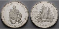 Spanien 33,71 g roh<br> 42 mm Ø 5 ECU - Seefahrt - Don Juan Borbon (1913-1993)