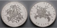 Litauen 50 Litas EU - Präsidentschaft, inkl. Kapsel & Etui & Zertifikat & Broschüre