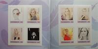 Österreich je 2x 0,62c.<br> 0,70 c.<br> 0,90 c.<br>1,45 Cent Helene Fischer,"Farbenspiel" CD mit 8 versch.Briefmarken,<b>Limitierte Aufl.</b> Foto